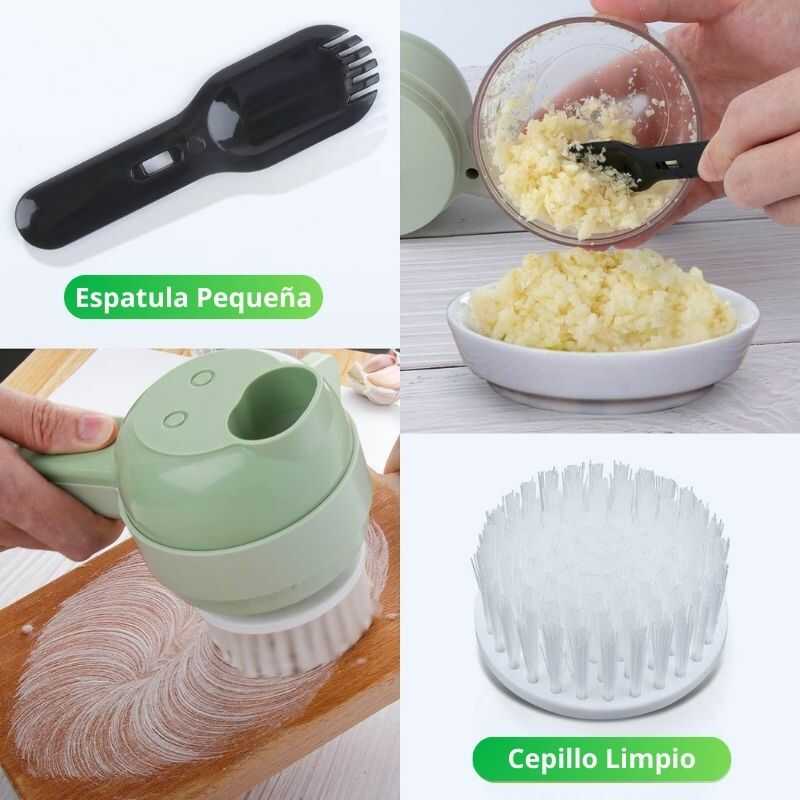 ¡Transforma tu Cocina con el Cortador de Verduras Eléctrico 4 en 1!