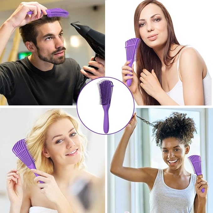 Cepillo Para Cabello Masajeador Desenredar Rizado Mujeres - Cepillo para desenredar fácilmente el cabello rizado Cepillo,peine masajeador para el cabello, Aplicable al cabello rizado